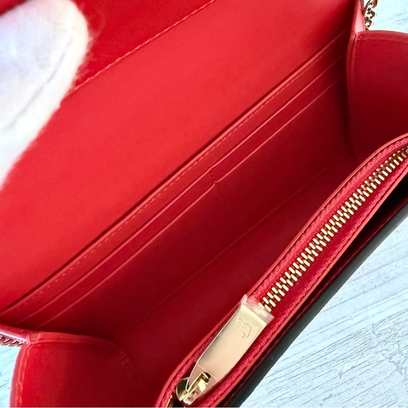 New Christian Louboutin Loubi54 Animal print mini bag wallet with chain - Picture 7 of 15